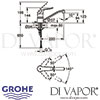 Grohe Euroeco Special Single-Lever Sink Mixer Tap Dimensions