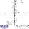 Grohe Euroeco Special Single-Lever Sink Mixer Tap Spares