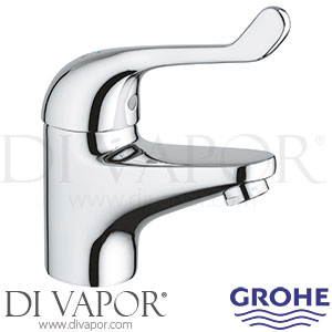 Grohe 32789000 Euroeco Single Sequential Single-Lever Safety Basin Mixer (1/2 Inch) Spare Parts