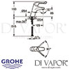 Grohe Euroeco Single Sequential Single-Lever Safety Basin Mixer Dimensions
