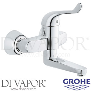 Grohe 32792000 Euroeco Single Sequential Single-Lever Safety Basin Mixer (1/2 Inch) Spare Parts