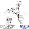 Grohe 32792000 Mixer Spare Tech Diagram
