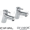 Cifial Techno 35 Pair of Bath Pillar Taps Spare Parts