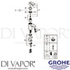 Grohe 32824000 Mixer Spare Diagram