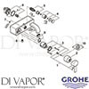 Grohe 32826000 GEN1 Mixer Spare Tech Diagram