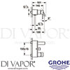 Grohe 32826000 Mixer Spare Diagram