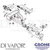 Grohe 32826000 Mixer Spare Tech Diagram