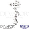 Grohe 32829000 Mixer Spare Daiagram