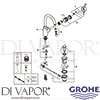 Grohe 32830001 Mixer Spare Diagram