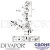 Grohe 32831000 Mixer Spare Tech Diagram