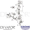 Grohe 32833000 Mixer Spare Diagram