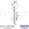 Grohe 32836000 Mixer Spare Diagram