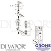 Grohe 32839000 Mixer Spare Diagram