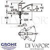 Grohe Eurosmart Cosmopolitan Single-Lever Sink Mixer Tap Dimensions