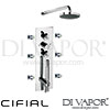Cifial M3 Recessed Wall Fixed Manual Shower 6 Body Jets 3 Outlets Spare Parts