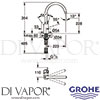 Grohe 32845000 Mixer Spare Diagram