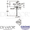 Grohe 32848000 Mixer Spare Diagram
