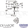 Grohe 32854000 Mixer Spare Diagram