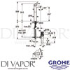 Grohe 32856000 Mixer Spare diagram