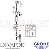 Grohe 32856000 Mixer Spare Tech diagram
