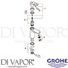 Grohe 32857000 Spare Tech Diagram