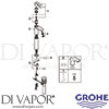 Grohe 32860000 Mixer Spare Tech Diagram