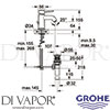 Grohe 32862000 Mixer Spare Diagram