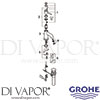 Grohe 32862000 Mixer Spare Tech Diagram