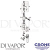 Grohe 32864000 Mixer Spare Tech Diagram
