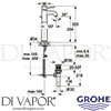 Grohe 32868000 Mixer Spare Diagram 