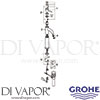 Grohe 32868000 Mixer Spare Tech Diagram