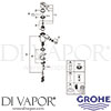 Grohe 32886000 Mixer Spare Diagram