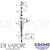 Grohe 32891000 Mixer Spare Tech Diagram