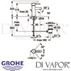 Grohe Essence Single-Lever Basin Mixer S-Size Dimensions