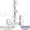 Grohe 32898001 Mixer Spare Diagram