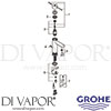 Grohe 32899001 Mixer Spare Diagram