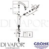 Grohe 32901DA1 Mixer Spare Diagram