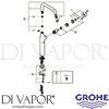 Grohe 32901DC1 Mixer Spare Diagram