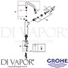 Grohe 32901DL1 Mixer Spare Diagram