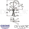 Grohe Minta Single-Lever Kitchen Sink Mixer Tap Dimensions