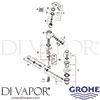 Grohe 32928001 Mixer Spare Diagram