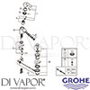 Grohe 32928002 Mixer Spare Diagram