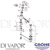 Grohe 32929 Mixer Spare Tech Diagram