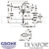 Grohe Eurosmart Single-Lever Bidet Mixer S-Size Dimensions