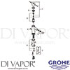 Grohe 32934001 Mixer Spare Diagram