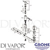 Grohe 32935AL1 Mixer Spare Diagram