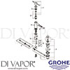 Grohe 32935DC1 Mixer Spare Diagram