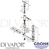Grohe 32935DL1 Mixer Spare Diagram