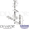 Grohe 32935GN1 Mixer Spare Diagram
