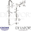 Grohe K7 Single-Lever Sink Mixer Tap Spares
